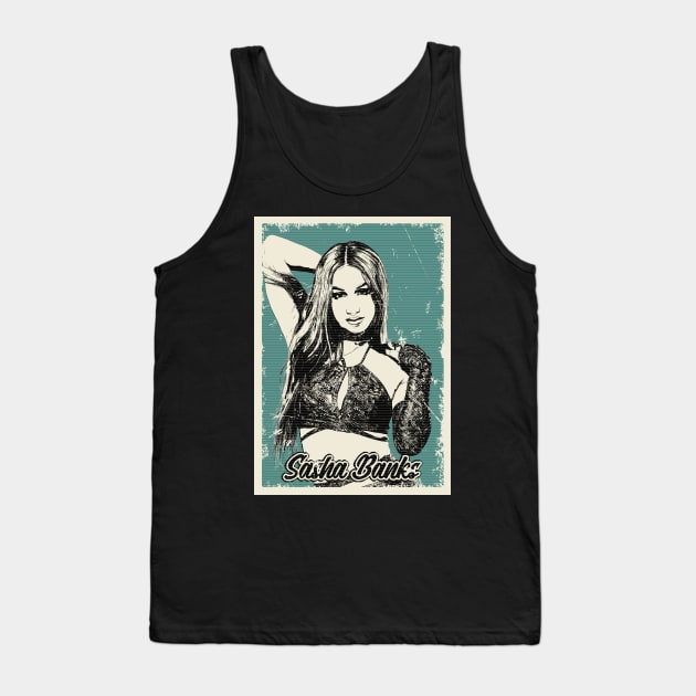 Vintage Sasha Banks Tank Top by Pinjem Seratus